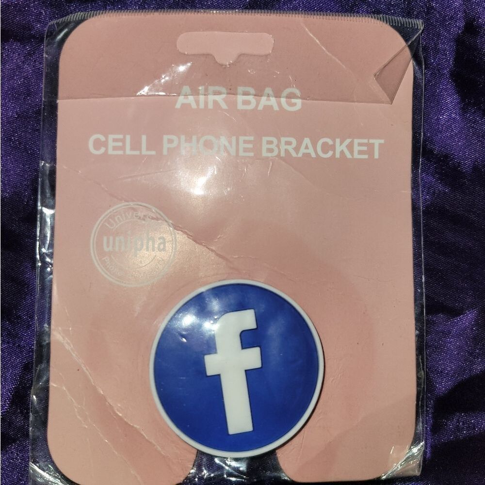 Facebook grip holder phone accessory